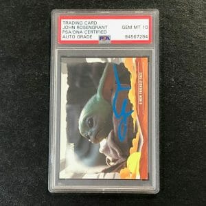 2020 Topps Star Wars The Mandalorian #15 John Rosengrant Signed Card AUTO 10 PSA
Opens in a new window or tab