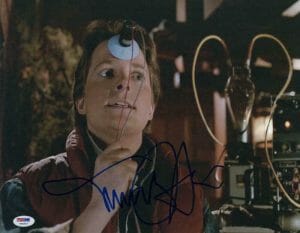 MICHAEL J FOX SIGNED AUTOGRAPH 11×14 PHOTO – BACK TO THE FUTURE MARTY MCFLY PSA
 COLLECTIBLE MEMORABILIA