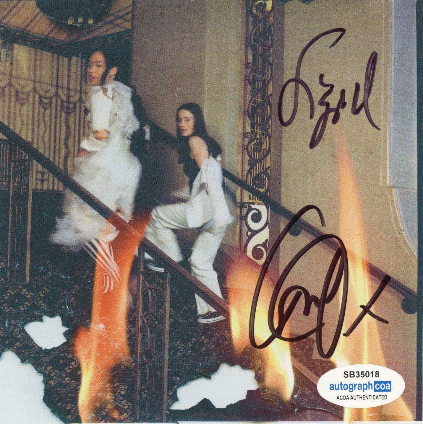 GRIFF X SIGRID “HEAD ON FIRE” AUTOGRAPHS SIGNED 2 TRACK CD SINGLE B ACOA
 COLLECTIBLE MEMORABILIA