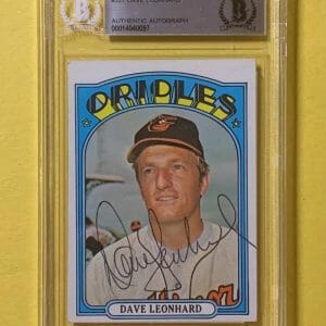 1972 TOPPS DAVE LEONHARD #527 AUTHENTIC AUTO BECKETT CERTIFIED ORIOLES
Opens in a new window or tab