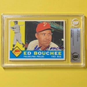 1960 TOPPS ED BOUCHEE #347 AUTHENTIC AUTO BECKETT CERTIFIED PHILLIES
Opens in a new window or tab