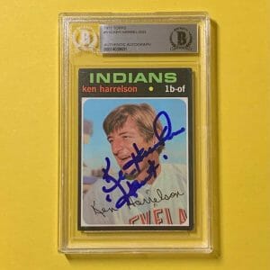 1971 TOPPS KEN "HAWK" HARRELSON #510 AUTHENTIC AUTO BECKETT CERTIFIED REDS
Opens in a new window or tab