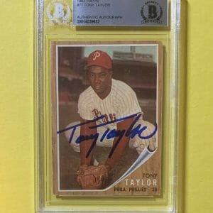1962 TOPPS TONY TAYLOR #77 AUTHENTIC AUTO BECKETT CERTIFIED PHILLIES
Opens in a new window or tab