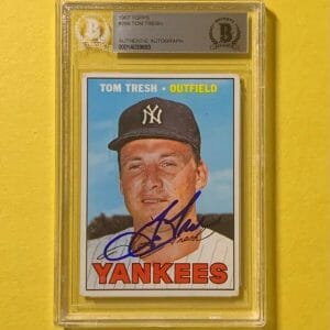 1967 TOPPS TOM TRESH #289 AUTHENTIC AUTO BECKETT CERTIFIED YANKEES
Opens in a new window or tab