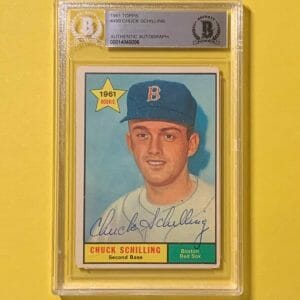 1961 TOPPS CHUCK SCHILLING #499 AUTHENTIC AUTO BECKETT CERTIFIED RED SOX
Opens in a new window or tab