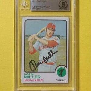 1973 TOPPS NORM MILLER #637 AUTHENTIC AUTO BECKETT CERTIFIED ASTROS
Opens in a new window or tab
