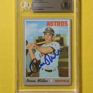 1970 TOPPS NORM MILLER #619 AUTHENTIC AUTO BECKETT CERTIFIED ASTROS
Opens in a new window or tab