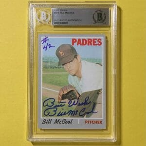 1970 TOPPS BILL MCCOOL #314 AUTHENTIC AUTO BECKETT CERTIFIED PADRES
Opens in a new window or tab