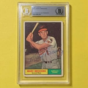 1961 TOPPS MARV BREEDING #321 AUTHENTIC AUTO BECKETT CERTIFIED ORIOLES
Opens in a new window or tab
