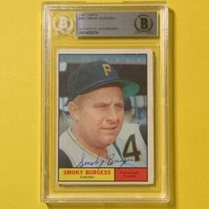 1961 TOPPS SMOKY BURGESS #461 AUTHENTIC AUTO BECKETT CERTIFIED PIRATES
Opens in a new window or tab