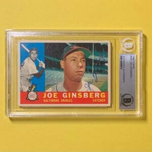 1960 TOPPS JOE GINSBERG #304 AUTHENTIC AUTO BECKETT CERTIFIED ORIOLES
Opens in a new window or tab
