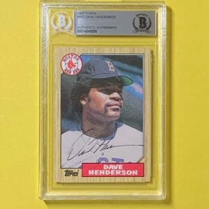 1987 TOPPS DAVE HENDERSON #452 AUTHENTIC AUTO BECKETT CERTIFIED RED SOX
Opens in a new window or tab