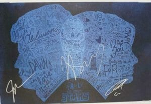 JOHN GREEN WOODLEY WOLFF SIGNED AUTOGRAPH 24×30 “THE FAULT IN OUR STARS” POSTER
 COLLECTIBLE MEMORABILIA