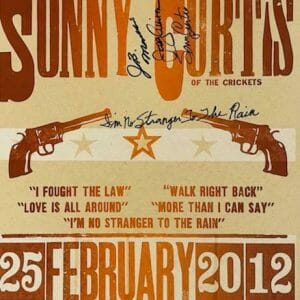 SONNY CURTIS ALLISON MAULDIN Signed Autograph 13x21 Hatch Print JSA With Lyrics
Opens in a new window or tab