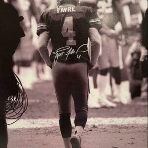 BRETT FAVRE Signed 16x20 Photo "The Back" Favre 4 COA PACKERS
