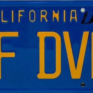 CHEECH AND CHONG Signed Autograph Metal License Plate JSA COA
