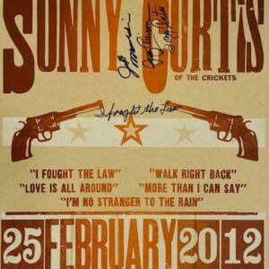 SONNY CURTIS ALLISON JB MAULDIN Signed Autograph 13x21 Hatch Print JSA W/ Lyrics
Opens in a new window or tab