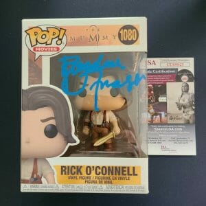 BRENDAN FRASER signed #1080 THE MUMMY Funko Pop! Figure JSA
