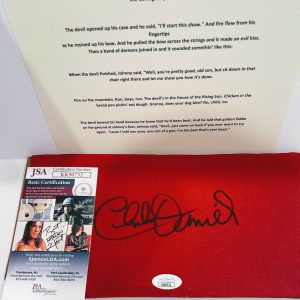 CHARLIE DANIELS Signed Autograph Stage Worn Cloth Bandana JSA LOA
