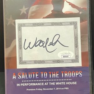 SALUTE TO THE TROOPS Signed Autograph DVD WILLIE NELSON JSA COA