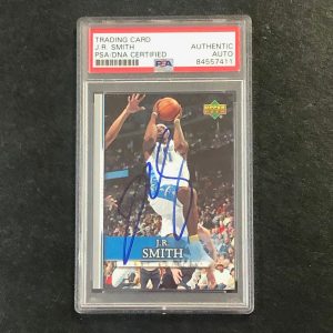 2007-08 Upper Deck First Edition #61 J.R. Smith Signed AUTO PSA Slabbed Nuggets
