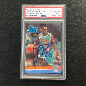 2010-11 DONRUSS RATED ROOKIE #253 Quincy Pondexter signed card PSA/DNA RC Hornet