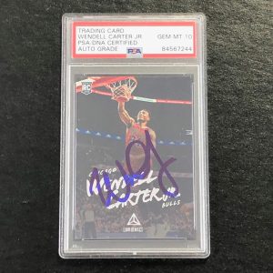 2018-19 Panini Chronicles Luminance #154 Wendell Carter Jr. Signed Card AUTO 10