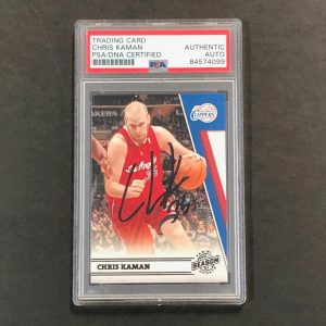 2010-11 Panini Season Update #170 Chris Kaman Signed Card AUTO PSA Slabbed Clipp