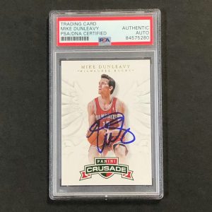 2012-13 Panini Crusade #15 Mike Dunleavy Signed Card AUTO PSA/DNA Slabbed Bucks