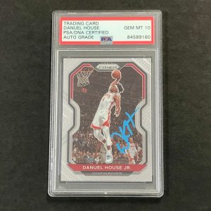 2020-21 Panini Prizm #80 DANUEL HOUSE Signed Card AUTO 10 PSA Slabbed Rockets