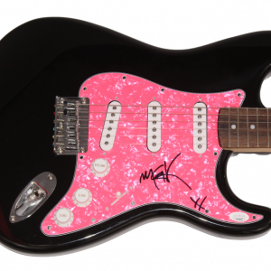 MACHINE GUN KELLY MGK SIGNED AUTOGRAPH BLACK FENDER ELECTRIC GUITAR W/ JSA COA