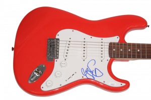 SIA SIGNED AUTOGRAPH FULL SIZE RED FENDER ELECTRIC GUITAR THIS IS ACTING JSA COA COLLECTIBLE MEMORABILIA