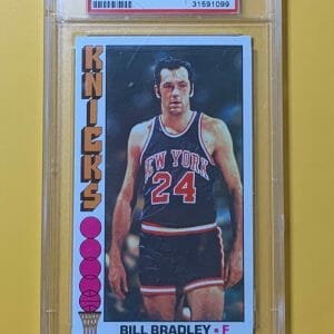 1976 TOPPS BILL BRADLEY #43 KNICKS NM PSA 7