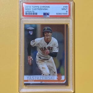 2019 TOPPS CHROME MIKE YASTRZEMSKI ROOKIE CARD #49 MINT PSA 9 GIANTS