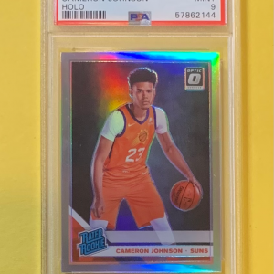 2019 PANINI DONRUSS OPTIC CAMERON JOHNSON RATED ROOKIE HOLO #200 PSA MINT 9