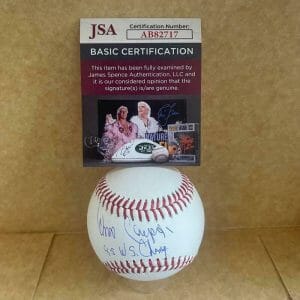 ONIX CONCEPCION ROYALS 85 WS CHAMPS SIGNED AUTO M.L. BASEBALL JSA AB82717