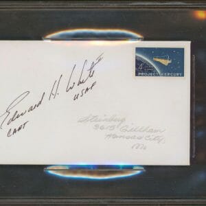 Edward White Apollo 1 CAPT, USAF Authentic Signed Envelope BAS Slabbed