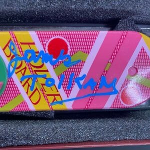 JAMES TOLKAN Signed Autograph Mini Hover Board Back to the Future JSA 17898