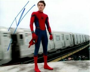TOM HOLLAND Signed 8x10 SPIDER-MAN Photo w/ Hologram COA