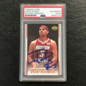2007-08 Upper Deck First Edition #222 Jared Dudley Signed Card AUTO PSA Slabbed
