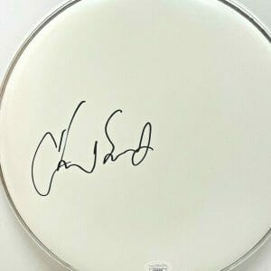 CHAD SMITH Red Hot Chili Peppers Signed Autograph 10" Drumhead Drummer JSA