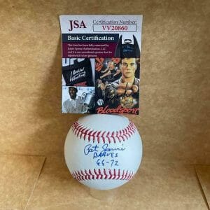 PAT JARVIS 66-72 BRAVES SIGNED AUTO M.L. BASEBALL JSA VV20860