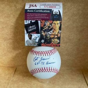 PAT JARVIS 66-72 BRAVES SIGNED AUTOGRAPHED SIGNED AUTO M.L. BASEBALL JSA VV20859