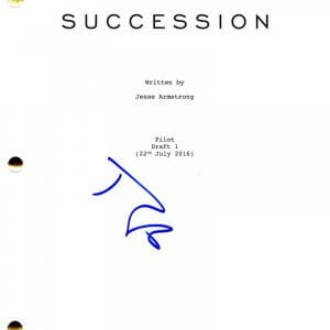 JEREMY STRONG SIGNED AUTOGRAPH SUCCESSION FULL PILOT SCRIPT - KENDALL ROY, RARE!