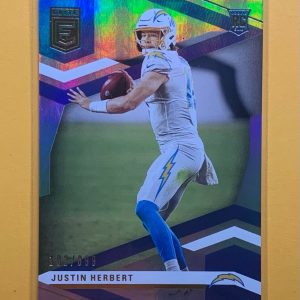 2020 PANINI CHRONICLES DONRUSS ELITE JUSTIN HERBERT BASE SILVER /899 #203
