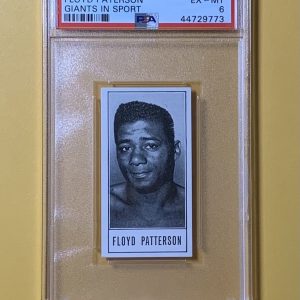 1959 BARATT & CO LTD FLOYD PATTERSON GIANTS IN SPORT BOXING LOW POP EX-MT PSA 6