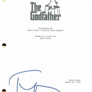 FRANCIS FORD COPPOLA SIGNED AUTOGRAPH THE GODFATHER FULL MOVIE SCRIPT W/ JSA COA