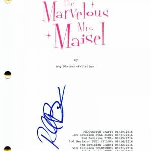 RACHEL BROSNAHAN SIGNED AUTOGRAPH - THE MARVELOUS MRS MAISEL PILOT SCRIPT