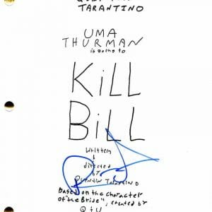 RZA SIGNED AUTOGRAPH KILL BILL FULL MOVIE SCRIPT WU-TANG CLAN QUENTIN TARANTINO