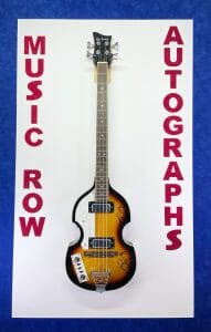 PETE BEST THE BEATLES SIGNED AUTOGRAPH BASS GUITAR MRA COA COLLECTIBLE MEMORABILIA
